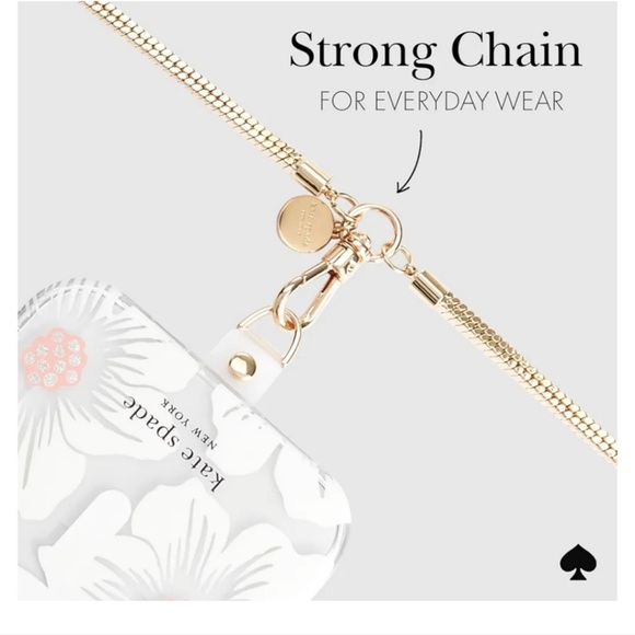 $60 Kate Spade ♠️ Phone Crossbody - Heart of Gold NWT Universal Fit - Picture 7 of 10